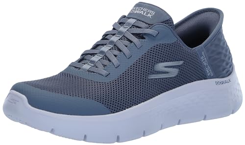 Skechers Women's Go Walk Flex Hands Free Slip-Ins-Grand Entry Sneaker, Blue, 9