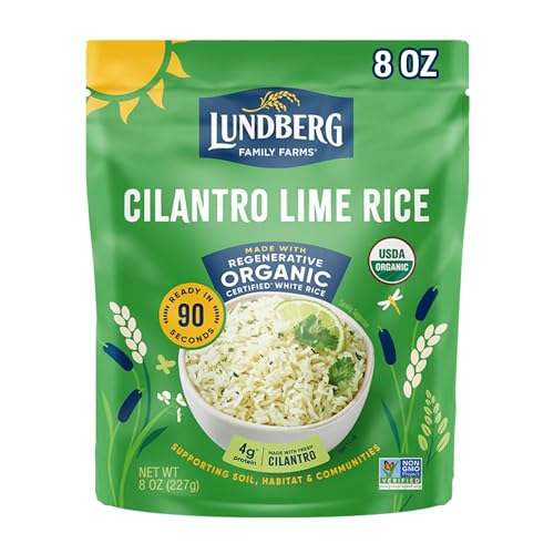 Family Farms Rice Jasmine Cilantro Lime Organic 8 Ounce