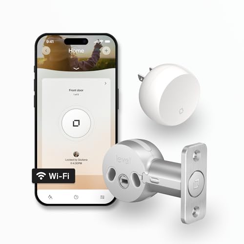 Level Bolt Smart Deadbolt Keyless Entry - Wi-Fi Enabled Lock/Unlock from Anywhere - Works with Apple Home, Alexa &amp; G