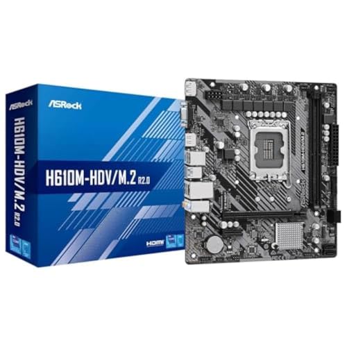ASRock Placa mãe Intel H610 LGA 1700 Micro ATX DDR4