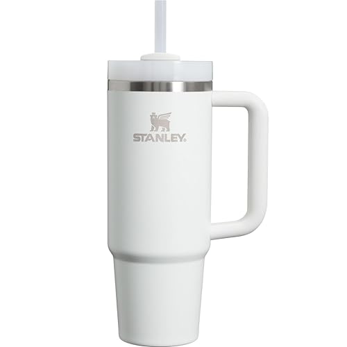 STANLEY Quencher H2.0 Tumbler with Handle and Straw 30 oz | Flowstate 3-Position Lid | Cup Holder Compatible for Travel | Insulated Stainless Steel Cup | BPA-Free | Frost
