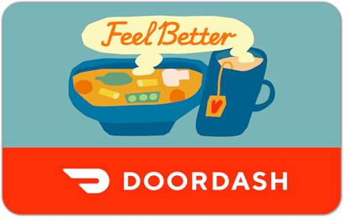 DoorDash Get Well Gift Card - Email Delivery