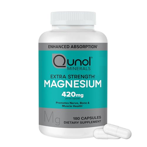 Qunol Magnesium Capsules 420mg 100percent Dv High Absorption