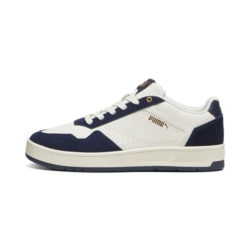 (-47%) PUMA Unisex Court Classic SD Sneaker, Frosted Ivory-Club Navy Gold, 37 EU