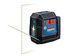 BOSCH GLL50-20G 50 Ft Green-Beam Self-Leveling Cross-Line Laser, Includes Integrated Magnetic Mount, 2 AA Batteries, & Soft Pouch ---------------------------------------------------------------------------------------------------------------------------------