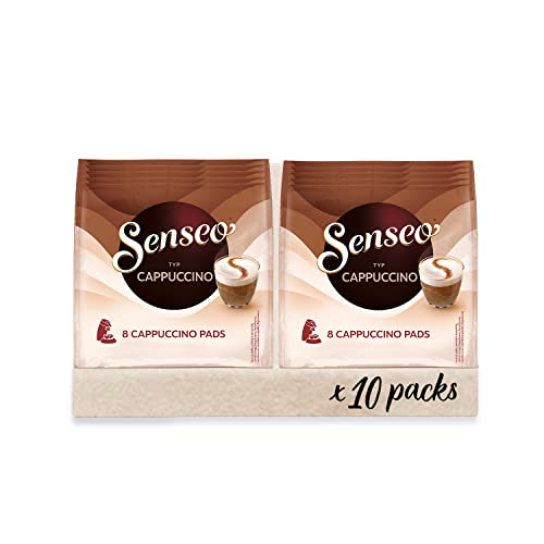 (-25%) Senseo Pads Cappuccino, 10 x 8 Getränke, 80 Kaffeepads