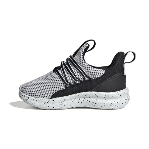 adidas Unisex-Kids Lite Racer Adapt 7.0, White/Black/Black, 9K