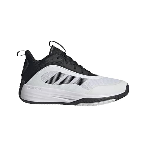 adidas Men's Own The Game 3.0 Basketball Sneaker, White/Black/Black, 10.5