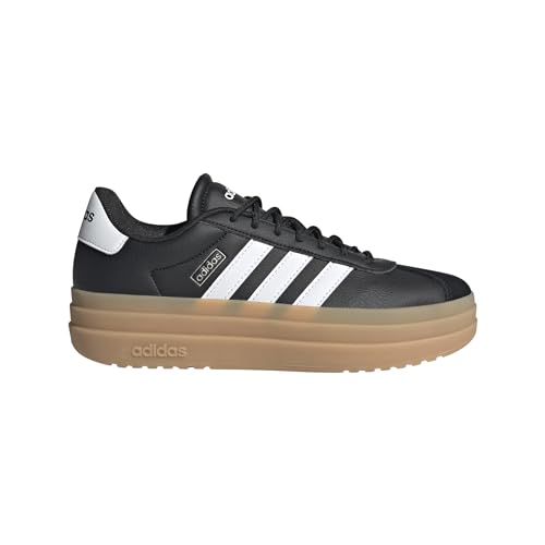 adidas Women's VL Court Bold, Black/White/Cyber Metallic, 7