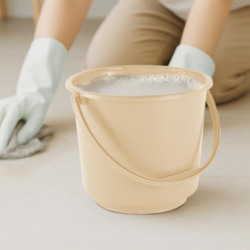 Kuber Industries 5 Litre Compact Size Plastic Bucket for Kitchen, Cleaning & Water Storage – Small Lightweight and Easy to Carry Utility Bucket Ideal 