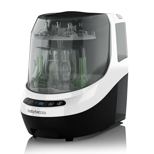 Baby Brezza Bottle Washer Pro - Baby Bottle Washer, Sterilizer + Dryer - All in One Machine Cleans Bottles, Pump Parts, & Sippy Cups - Replaces Hand Washing, Bottle Brushes and Drying Racks