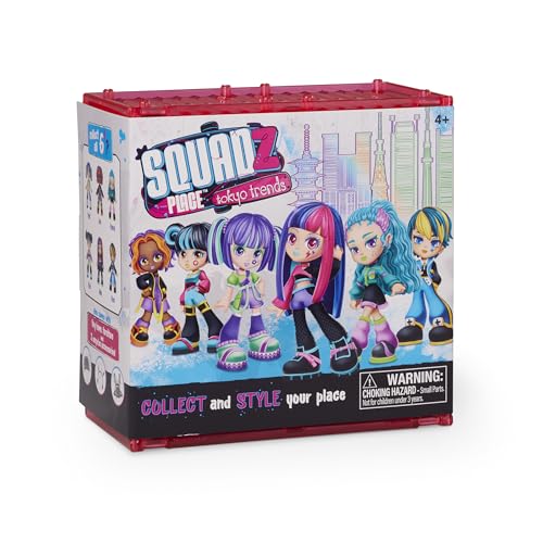 Far Out Toys Squadz Place - Tokyo Trends Surprise Dolls with Unique Vibes, Fashion Sense, and Personality - Collectible Tiny Home with Fashion-Forward Surprises