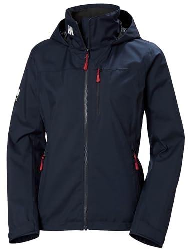 Helly-Hansen Women’s Crew Hooded Sailing Jacket 2.0, 597 Navy - Medium
