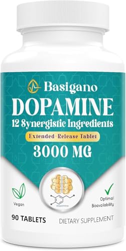Basigano Natural Dopamine Supplement - 90 Tablets (Pack of 1)