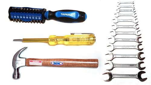 TK016 DEP-12, CLH-450, BS-31, 813 Screwdriver, Line Tester, Spanner Set 12 Pc, Claw Hammer Set