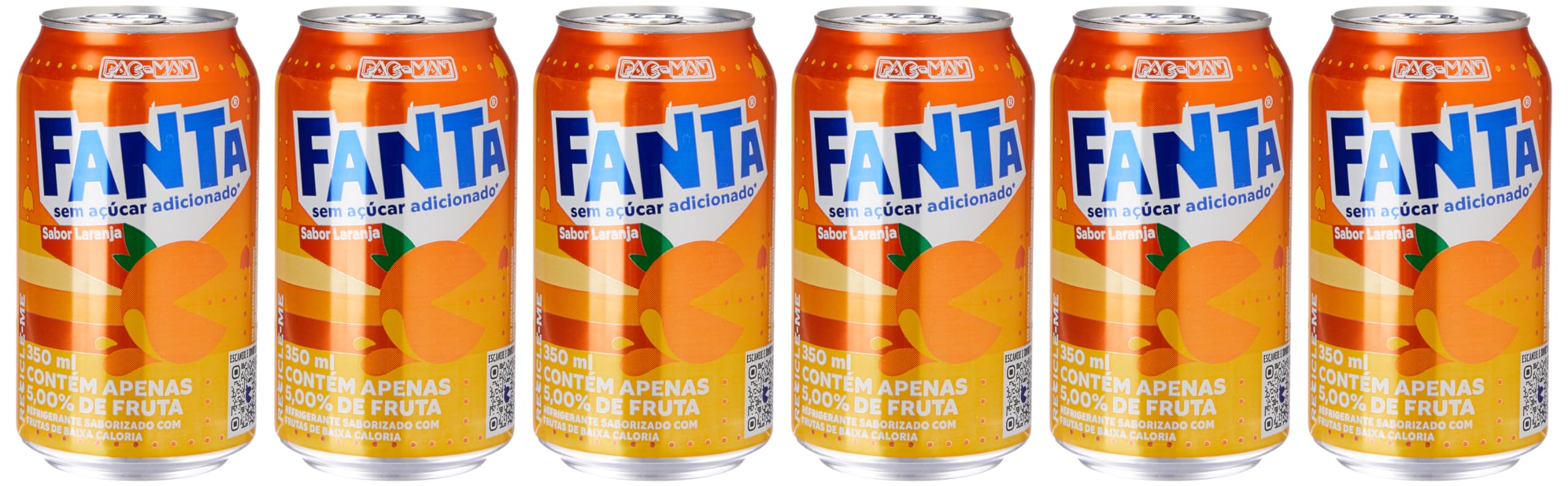 Pack de Fanta Laranja Zero 350ml 6 unidades
