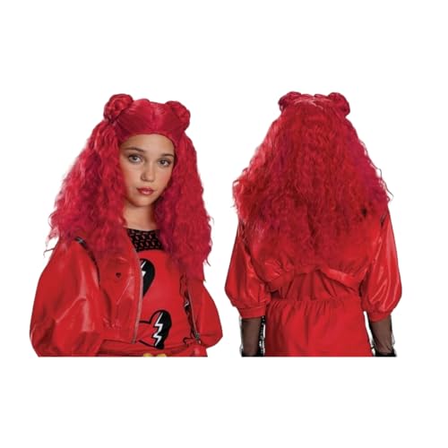 Descendants Red Wig, Official Disney Descendants The Rise of Red Costume Accessory, One Size Child