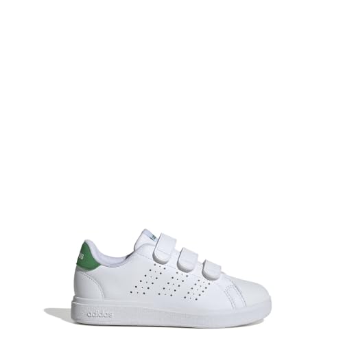 (-30%) adidas Unisex Kinder Advantage Base 2.0 Children Shoes, Cloud White/Cloud White/Green, 30 EU