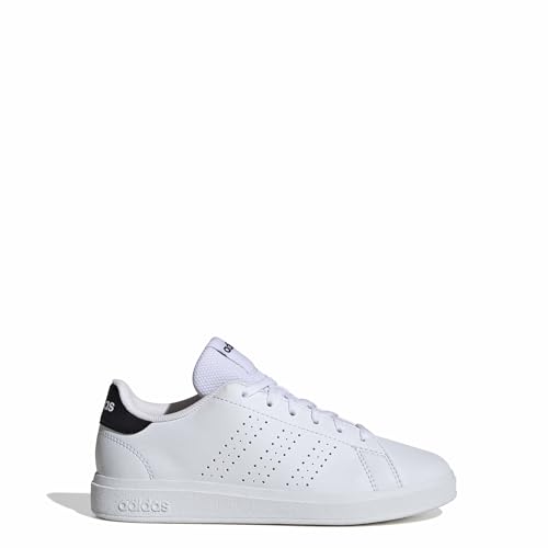 (-36%) adidas Unisex Kinder Advantage Base 2.0 Junior Shoes, Cloud White/Cloud White/Core Black, 38 EU