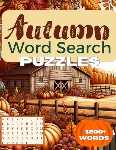 Autumn Word Search Large Print