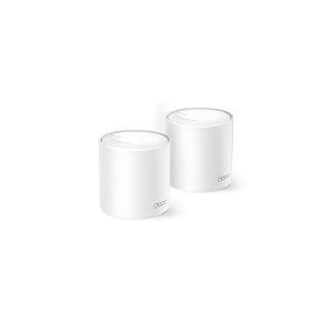 [Nuevo] TP-Link Deco X1500 (2-Pack) - Sistema WiFi 6 Mesh IA, AX1500 Doble Banda 2.4 GHz/5 GHz, Cobertura hasta 360 m2, 3X Puertos Gigabit por Unidad, 160MHz, ODFMA, 1024QAM, Control Parental