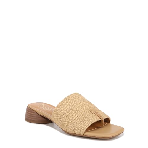 Franco Sarto Womens Loran Slide Sandal Natural Beige Stretch Raffia 7M
