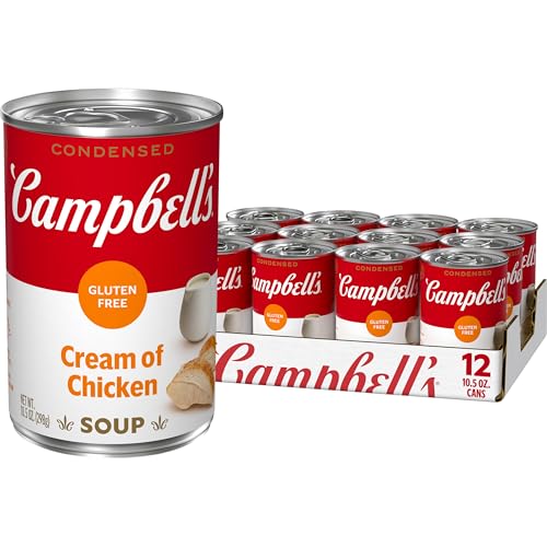 Campbell's Condensed Gluten Free Cream of Chicken Soup, 10.5 oz Can (12 Pack)