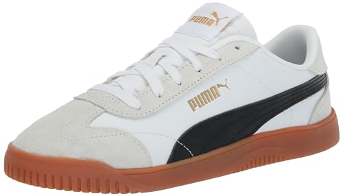 PUMA Women's Club 5v5 Sneaker White Black-Feather Gray, 7