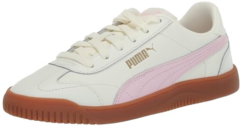 PUMA Womens Club 5v5 Sneaker, Warm White-Whisp of Pink-PUMA Womens Gold, 7.5