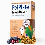 PetPlate Trail Blazin' Beef FreshBaked Dry Dog Food Grain-Inclusive, Gently Baked and Air-Dried Human Grade Dog Food, Formulated with Prebiotics and Postbiotics, No Fillers or by-Products, 2lbs