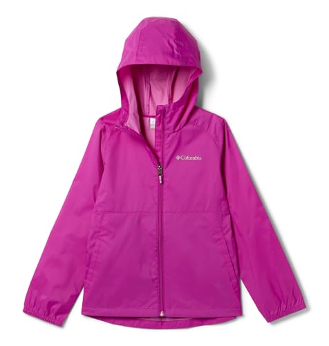 Columbia Youth Girls Switchback II Rain Jacket, Bright Plum, Medium