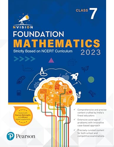 Nvision Foundation Mathematics Class 7, Based on NCERT Curriculum 2023