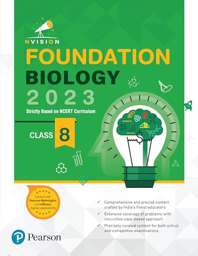 Nvision Foundation Biology Class 8, Based on NCERT Curriculum 2023