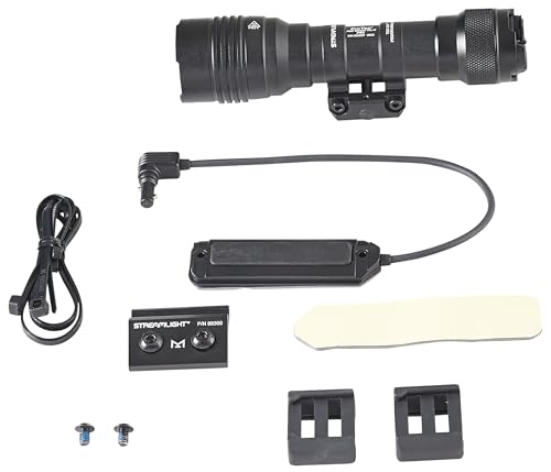 Streamlight 88126 ProTac Rail Mount HL-X Pro 1000-Lumen High Candela Multi-Fuel Long Gun Light, Includes Jack-Cap, M-Lok kit, Pressure Switch, Tool, and CR123A Lithium Batteries, Black