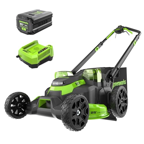 Greenworks 80V 25-inch battery lawn mower