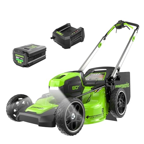 Greenworks 80V 21 in Self-Propelled Cordless Lawn Mower Brushless 4.0Ah