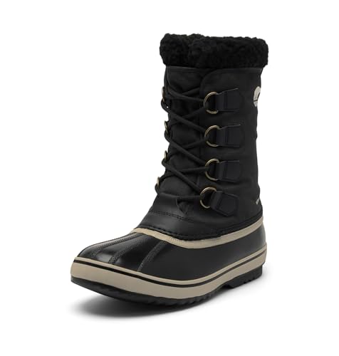 SOREL Men's 1964 Pac Nylon Waterproof Boot - Black, Ancient Fossil - 9