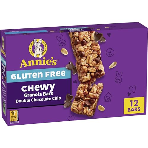 Annie's Gluten Free Chewy Granola Bar, Double Chocolate Chip, 11.76 oz, 12 Bars