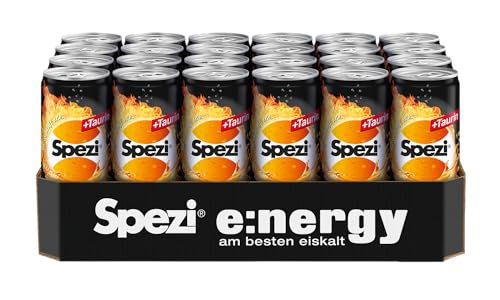 🔥 STARKER PREIS (-25%) Spezi Energy Dose 24 x 0,33 l - Energy Drink mit Cola & Orange Geschmack