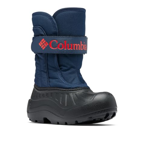 Columbia Youth Unisex Powderbug Snowlite Strap, Collegiate Navy/Spicy, 4