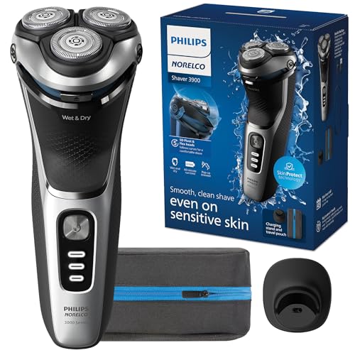 Philips Norelco Shaver 3900 Series Wet Dry with P-Cap Charging Stand