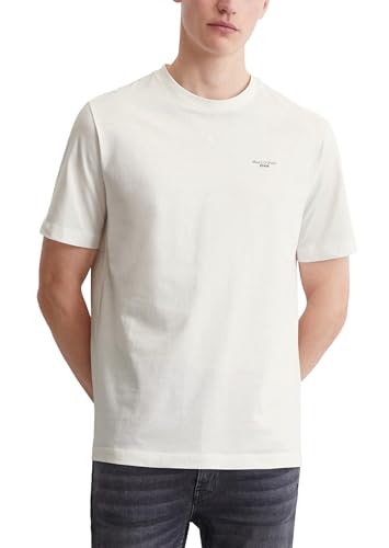 🔥 SELTEN SO GÜNSTIG (-54%) Marc O'Polo Denim Herren T-Shirt aus Bio-Baumwolle Regular Fit, Weiß (Egg White), XL