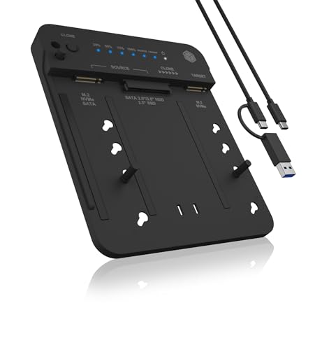 (-25%) ICY BOX 2-Fach Docking und Clonestation für M.2 NVMe SSD, IB-2913MCL-C31