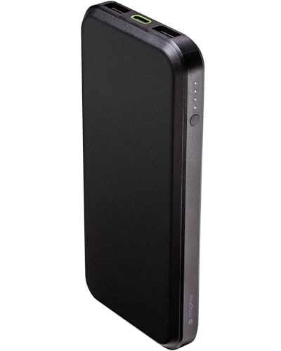 Mophie powerstation prime10 - Slim & Travel Friendly 10000 mAh Power Bank with Power Delivery PD Charging Technology,5V Fast Charging for iPhone,iPad,and More USB-C Input and Output-Black - 1pack