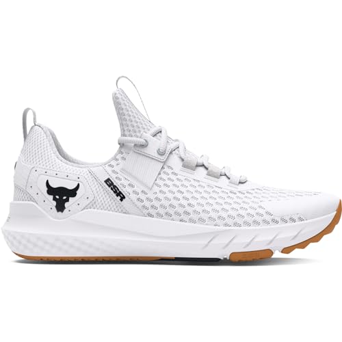 Under Armour Men's Project Rock Blood Sweat Respect 4, (100) White/Distant Gray/Black, 12, US