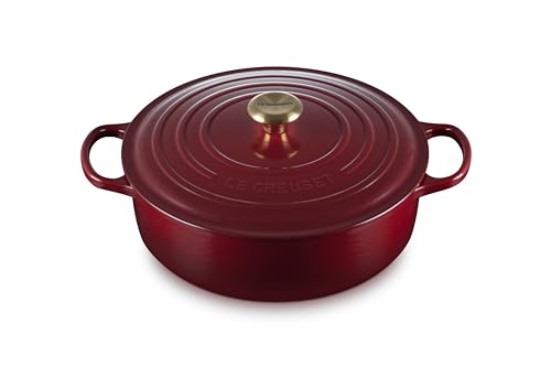 Le Creuset Enameled-Cast-Iron Signature Round Wide Dutch Oven, 6.75-qt in Rhone
