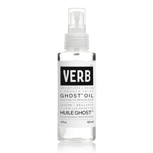 VERB Ghost Weightless Fine Hair Oil, 4 oz | For Styling + Heat Protection