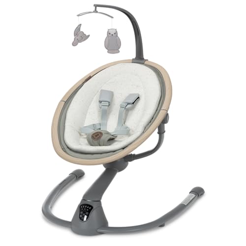 Maxi-Cosi Cassia Baby Swings for Infants: Smart Portable Baby Swing with Music, Lightweight & Foldable Baby Swing, 360 Rotation Infant Swing, Classic Green