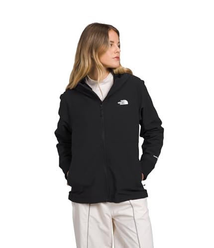 THE NORTH FACE Women's Shelbe Raschel Fleece Hooded Jacket (Standard & Plus Size) | Soft Fleece Lining, Wind & Water Resistant, TNF Black-NPF, Medium