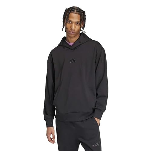 Adidas Men's All SZN Fleece Hoodie, Black
